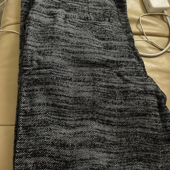 Urban Outfitters Women’s Small Black White Grey Wide Leg Trousers High Rise - Picture 6 of 8